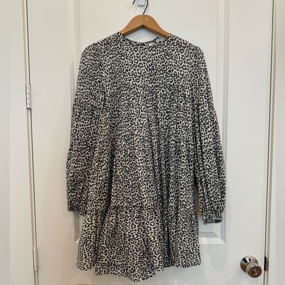 Secular Leopard Print Dress/Tunic Top
